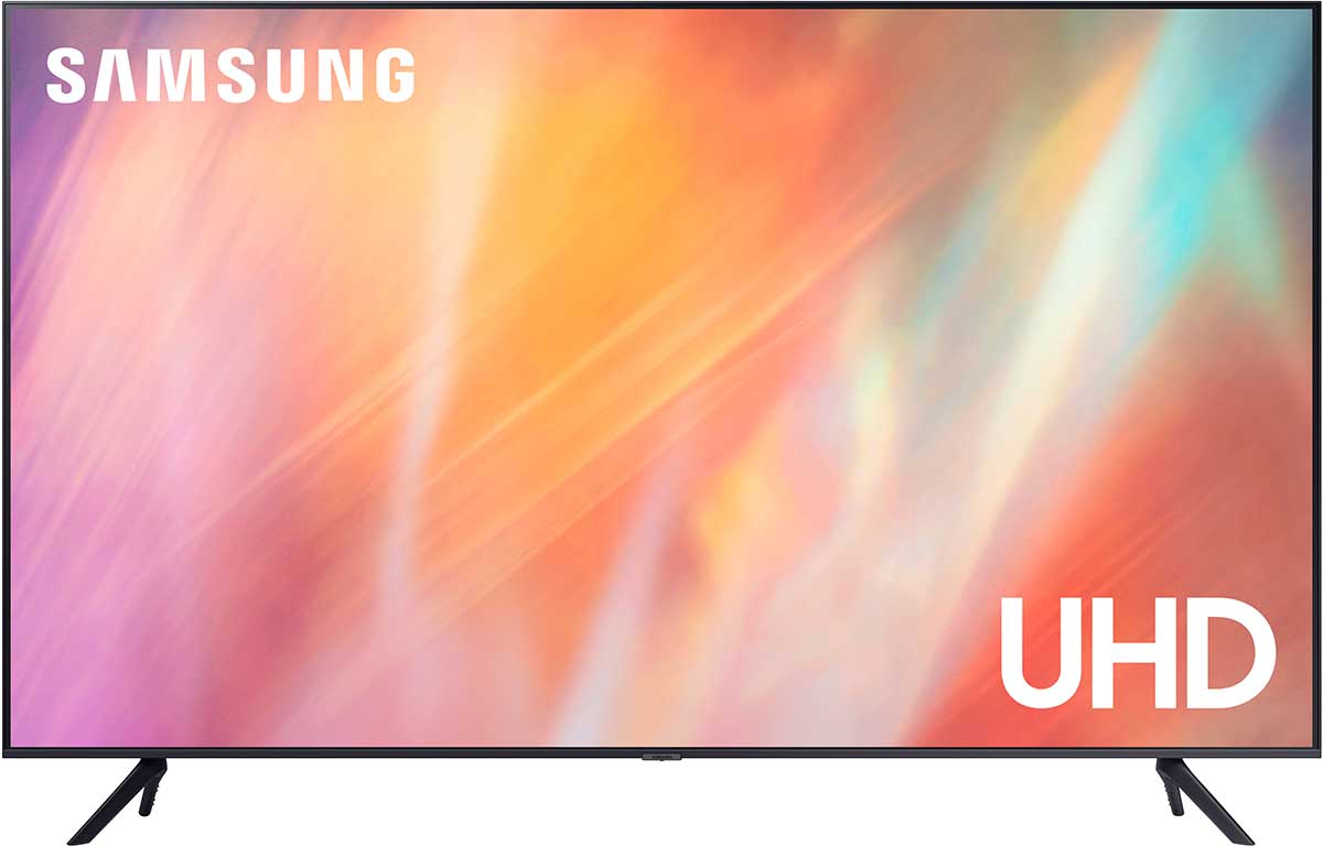 Телевизор 65" Samsung "Crystal UHD 4K Smart TV AU7100" UE65AU7100UXCE, LED, 4K Ultra HD 3840×2160, Smart TV, черный