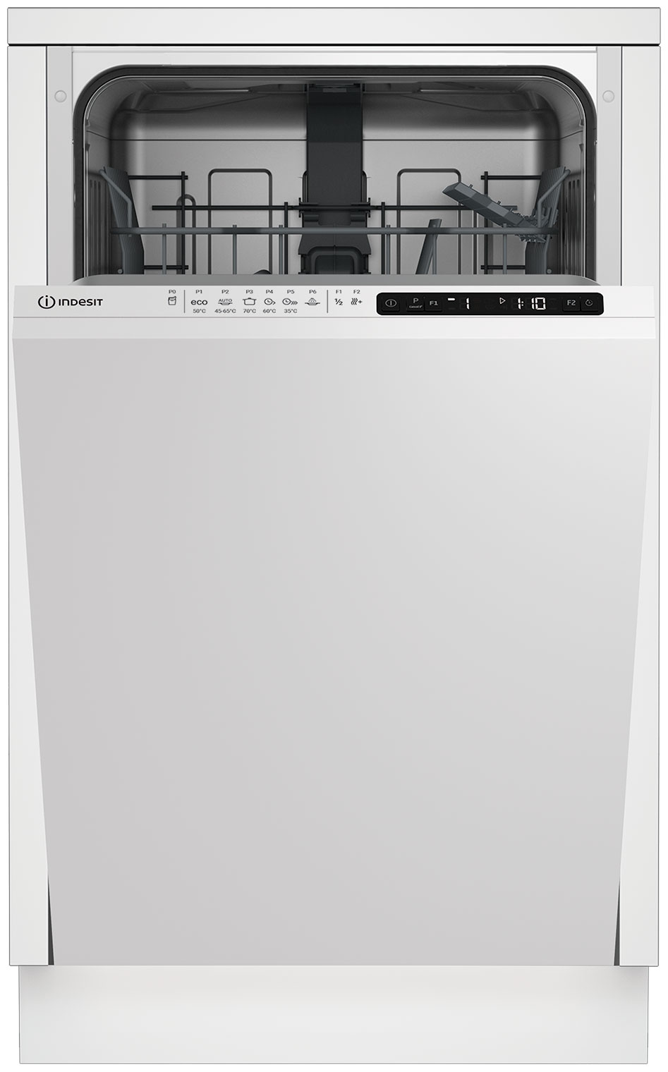 Посудомоечная машина Indesit "DIS 1C69 B", 45 см, A, AquaStop, белый