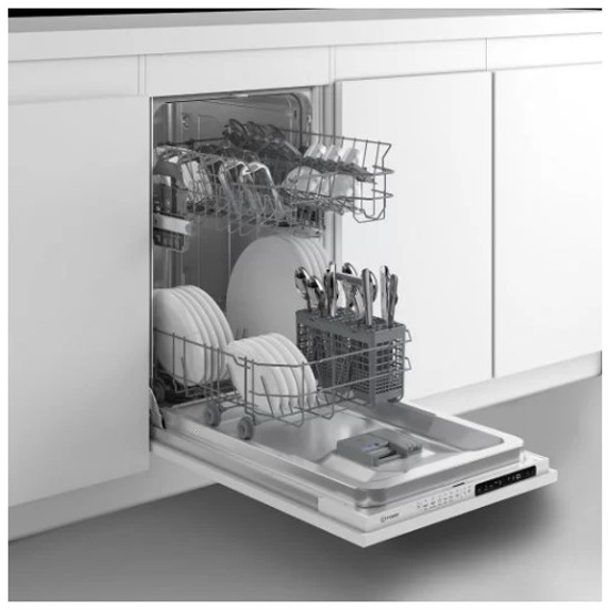 null Посудомоечная машина Indesit "DIS 1C69 B", 45 см, A, AquaStop, белый. null.