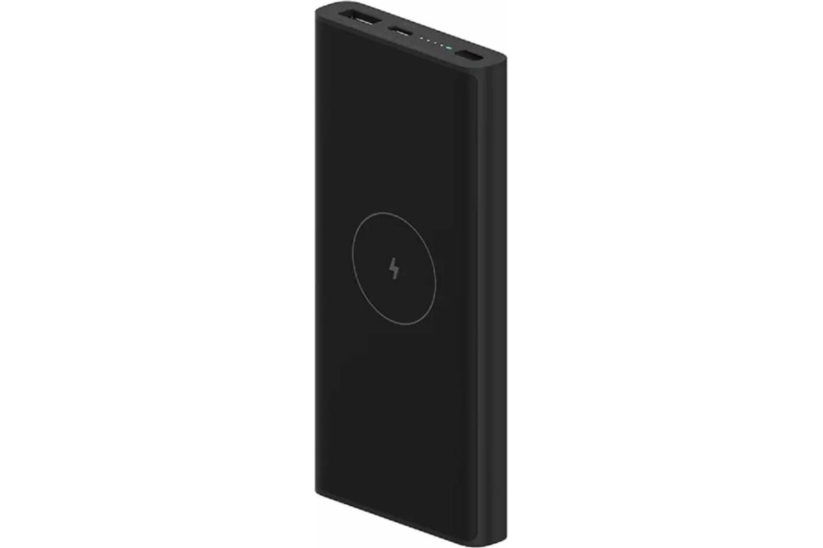 Внешний аккумулятор Xiaomi "Mi 10W Wireless Power Bank 10000" BHR5460GL, 10000мАч, 1xUSB, 1xType-C, черный