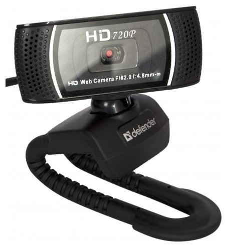 Веб-камера Defender "G-lens 2597 HD720p" 63197, с микрофоном, черный