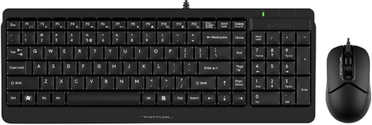 Комплект клавиатура + мышь A4Tech "FStyler F1512", черный