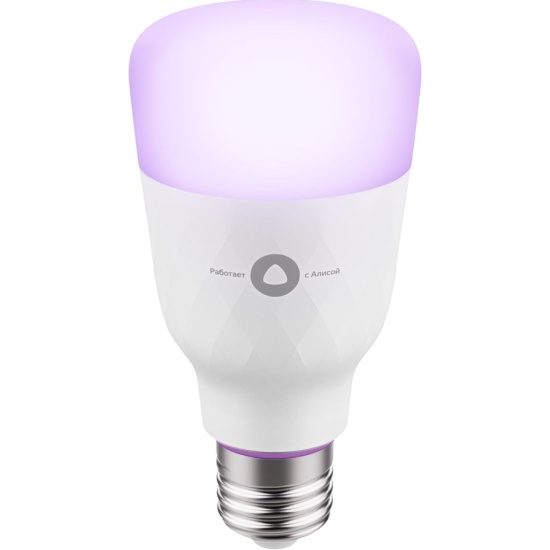 Лампа светодиодная Яндекс "YNDX-00018", E27, 8Вт, Алиса, цветная
