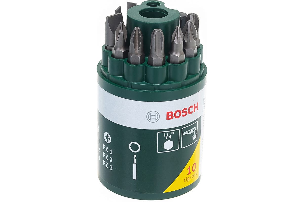 Оснастка для дрели/шуруповерта - набор бит Bosch "2607019454", 25мм + универсальный держатель