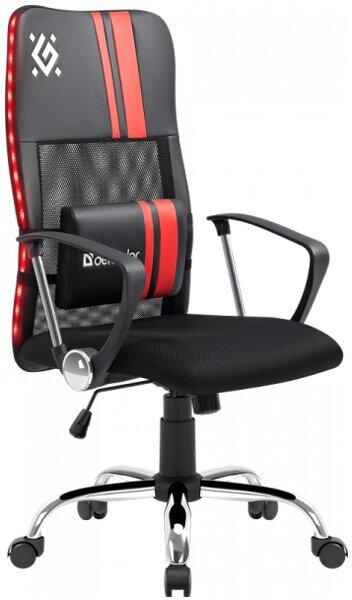 Кресло Defender "Optix" 64301, подсветка, черый