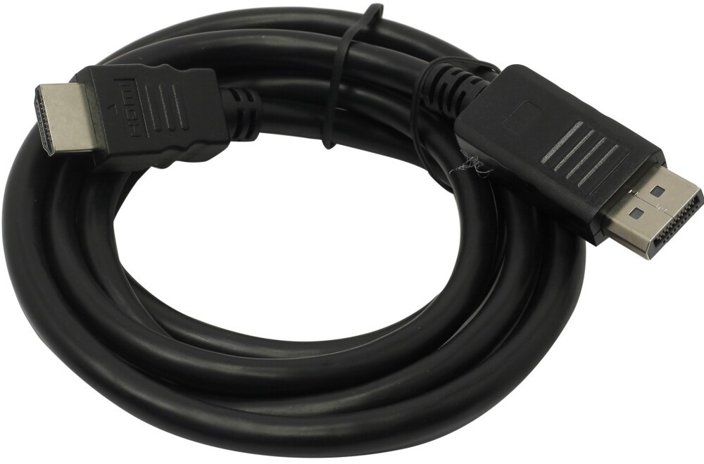 Кабель-переходник DisplayPort<->HDMI Bion "BXP-CC-DP-HDMI-010", черный