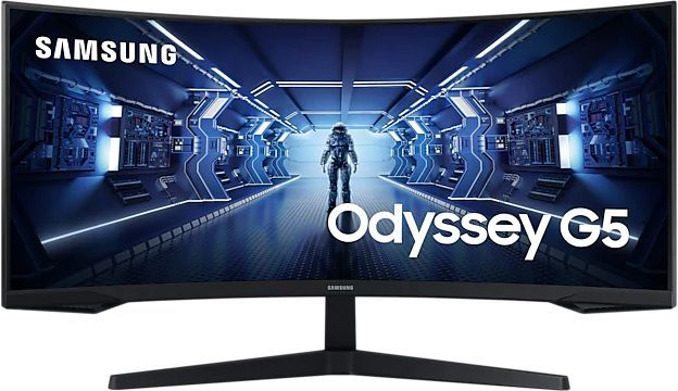 Монитор 34.0" Samsung "Odyssey G5" LC34G55TWWIXCI 3440x1440, черный