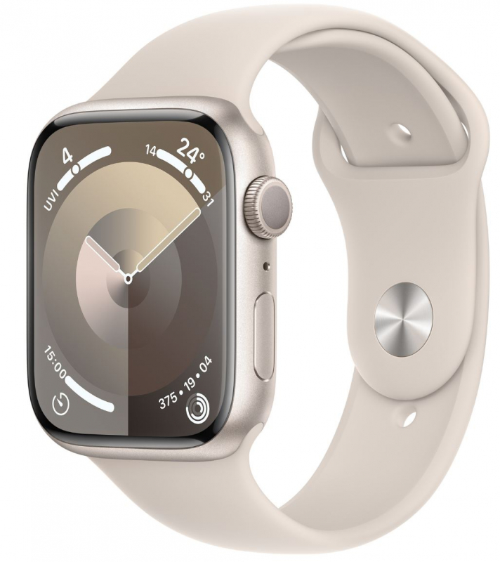 Умные часы Apple Watch "Series 9" MR973ZP/A, размер M/L, сияющая звезда