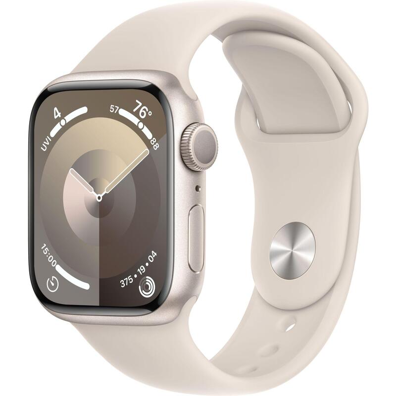 Умные часы Apple Watch "Series 9" MR8U3ZP/A, размер M/L, сияющая звезда