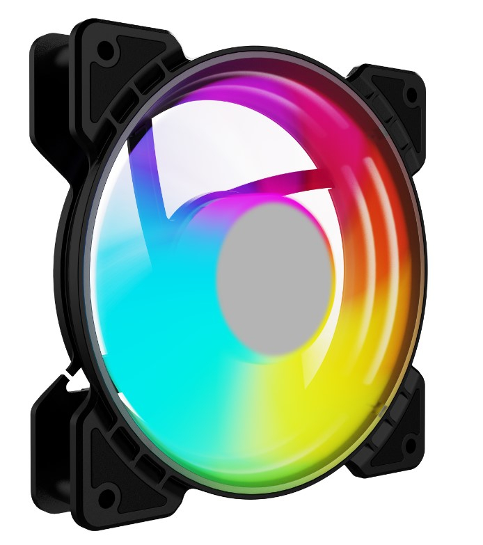 Вентилятор Powercase "M6-12-LED" d120мм, 1100об./мин., подсветка
