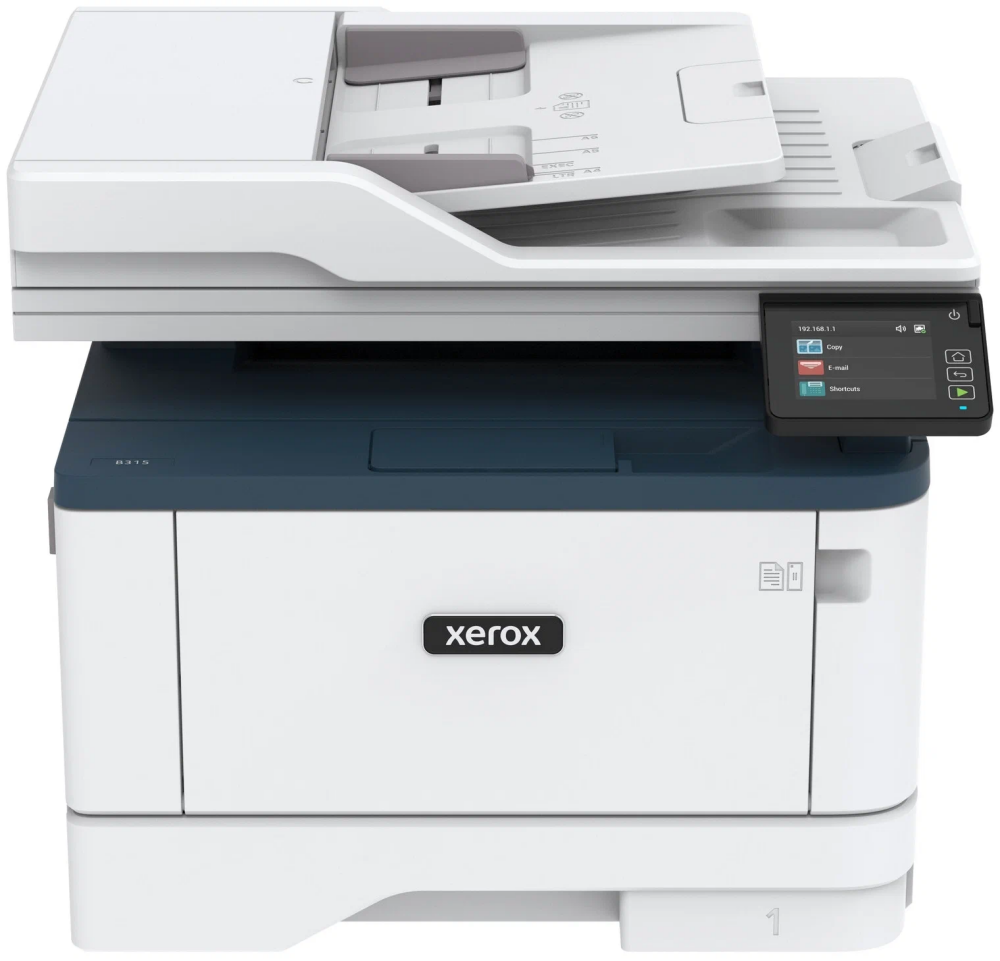 Многофункциональное устройство Xerox "B315V" A4, лазерный, принтер + сканер + копир + факc, ЖК, бело-синий