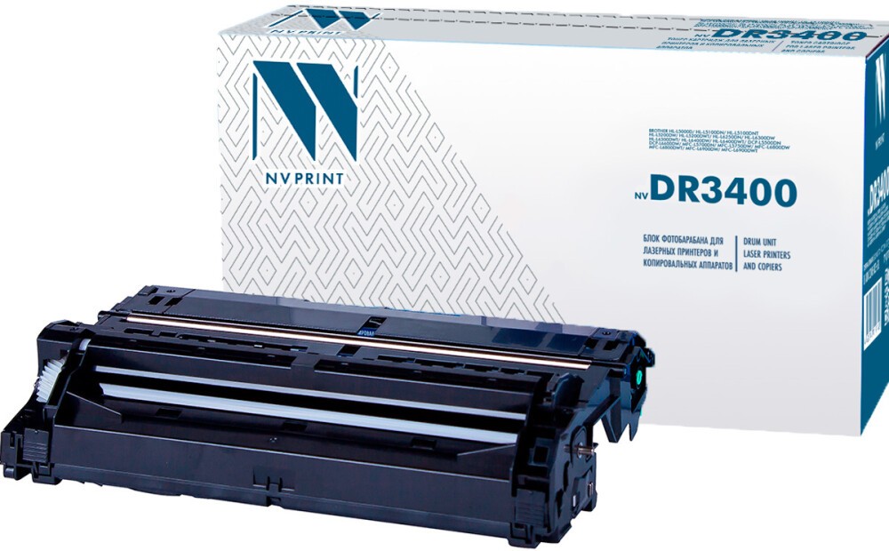 Барабан NV Print "DR-3400" для Brother HL-L5000D/L5100/L5200/L6250/L6300/L6400/DCP-L5500/L6600/MFC-L5700/L5750/L6800DW