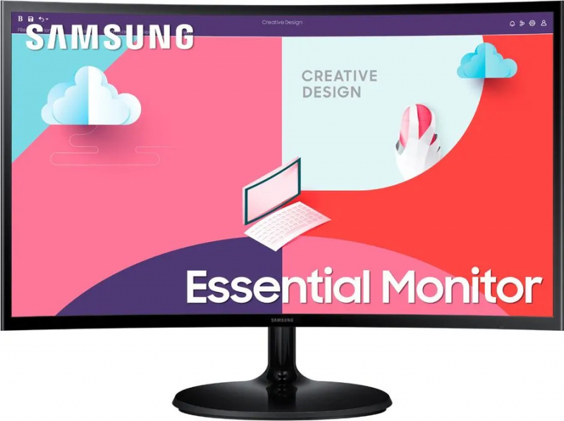 Монитор 27.0" Samsung "Essential S3 S36C FHD" LS27C360EAIXCI 1920x1080, VA, черный