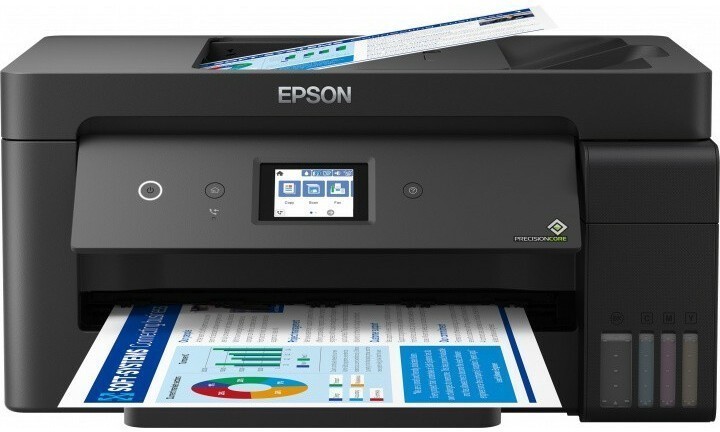 Многофункциональное устройство Epson "L14150" A3, струйный, принтер + сканер + копир + факс, ЖК 2.4", черный