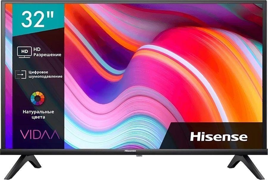 Телевизор 32" Hisense "32A4K", DLED, HD 1366x768, Smart TV, черный