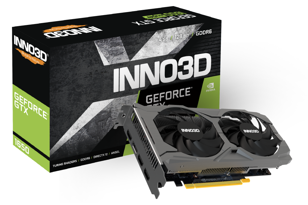 Видеокарта Inno3D "GeForce GTX 1650 TWIN X2 OC V3" N16502-04D6X-171330N