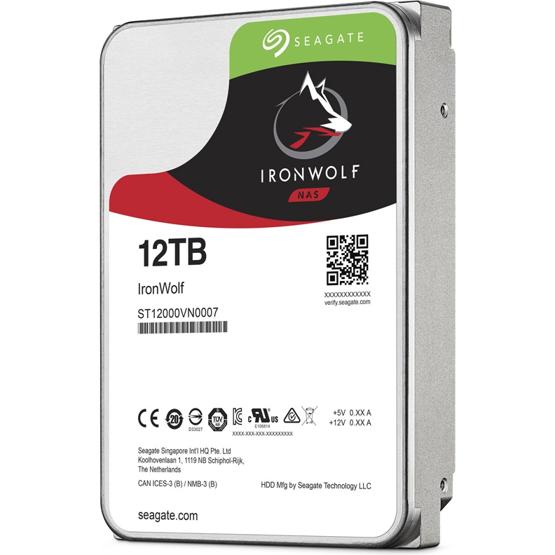 Жесткий диск 12ТБ Seagate "IronWolf NAS ST12000VN0007", 7200об./мин., 256МБ