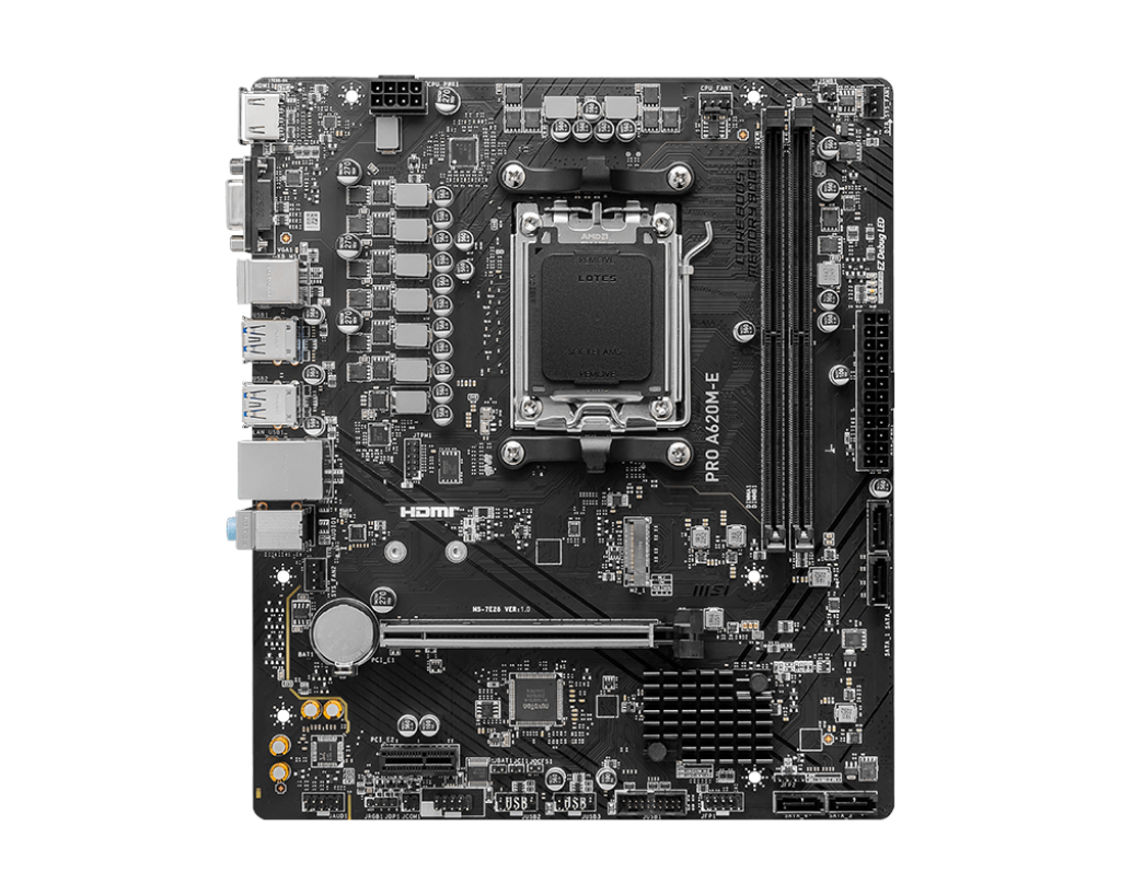 Материнская плата SocketAM5 MSI "PRO A620M-E"