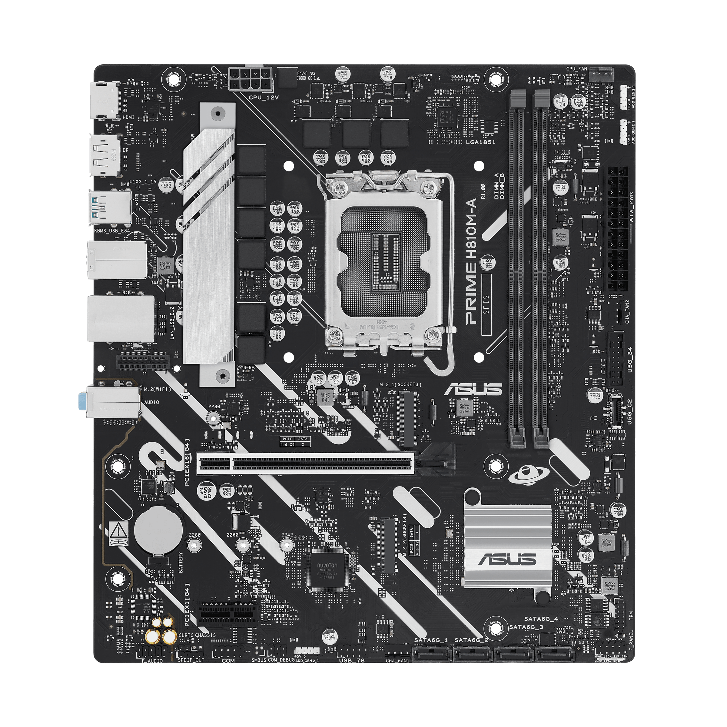 Материнская плата Socket1851 ASUS "PRIME H810M-A-CSM"