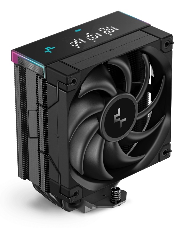 Кулер для процессора Socket115x/1200/1700/1851/AM4/AM5 Deepcool "AK400 DIGITAL PRO" R-AK400-BKAPMN-G, дисплей, подсветка