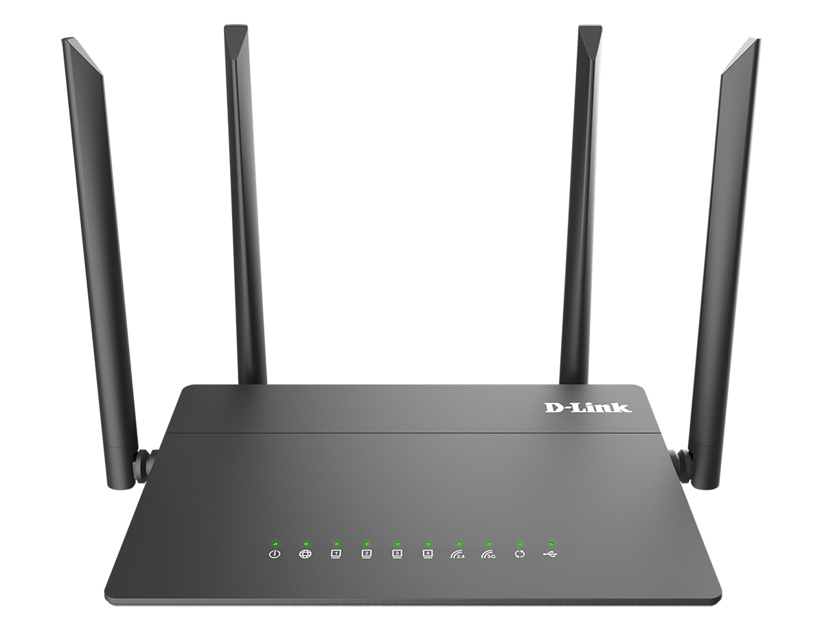 Беспроводной маршрутизатор D-Link "DIR-815/RU/R4A" WiFi 867+300Мбит/сек. + 4 порта LAN 100Мбит/сек. + 1 порт WAN 100Мбит/сек. + 1 порт USB2.0