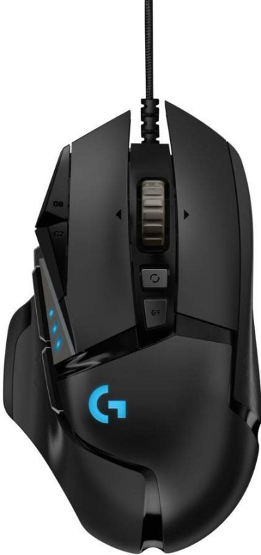 Оптическая мышь Logitech "G502 Hero" 910-005474, 9кн.+скр., подсветка, черный