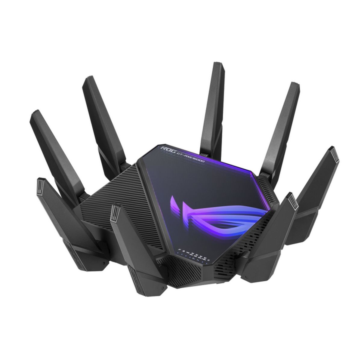 Беспроводной маршрутизатор ASUS "ROG Rapture GT-AXE16000" WiFi 4804+4804+4804+1148Мбит/сек. + 4 порта LAN 1Гбит/сек. + 2 порта WAN/LAN 10Гбит/сек. + 1 порт WAN 2.5Гбит/сек. + 1 порт USB3.2 + 1 порт USB2.0