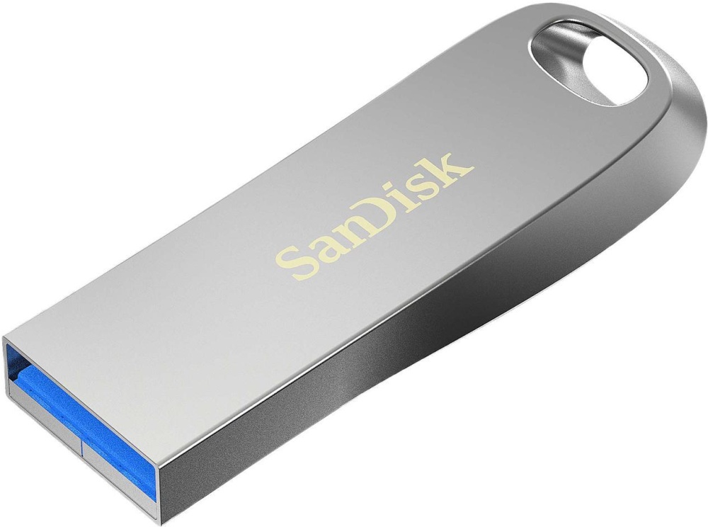 Накопитель USB flash 256ГБ SanDisk "Ultra Luxe" SDCZ74-256G-G46, серебристый