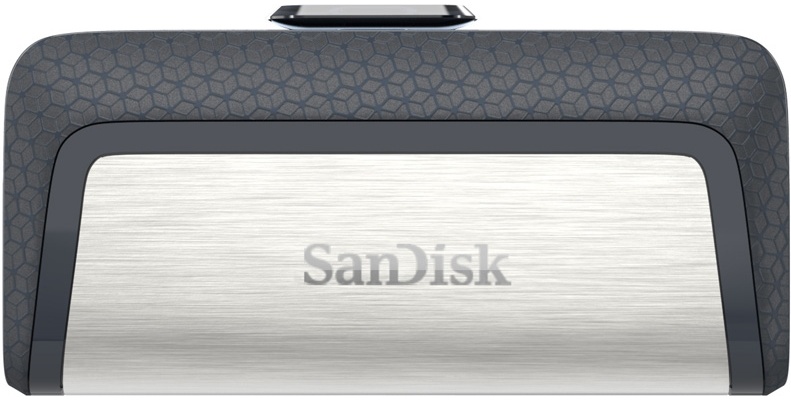 Накопитель USB flash 64ГБ SanDisk "Ultra Dual" SDDDC2-064G-G46, серебристо-черный