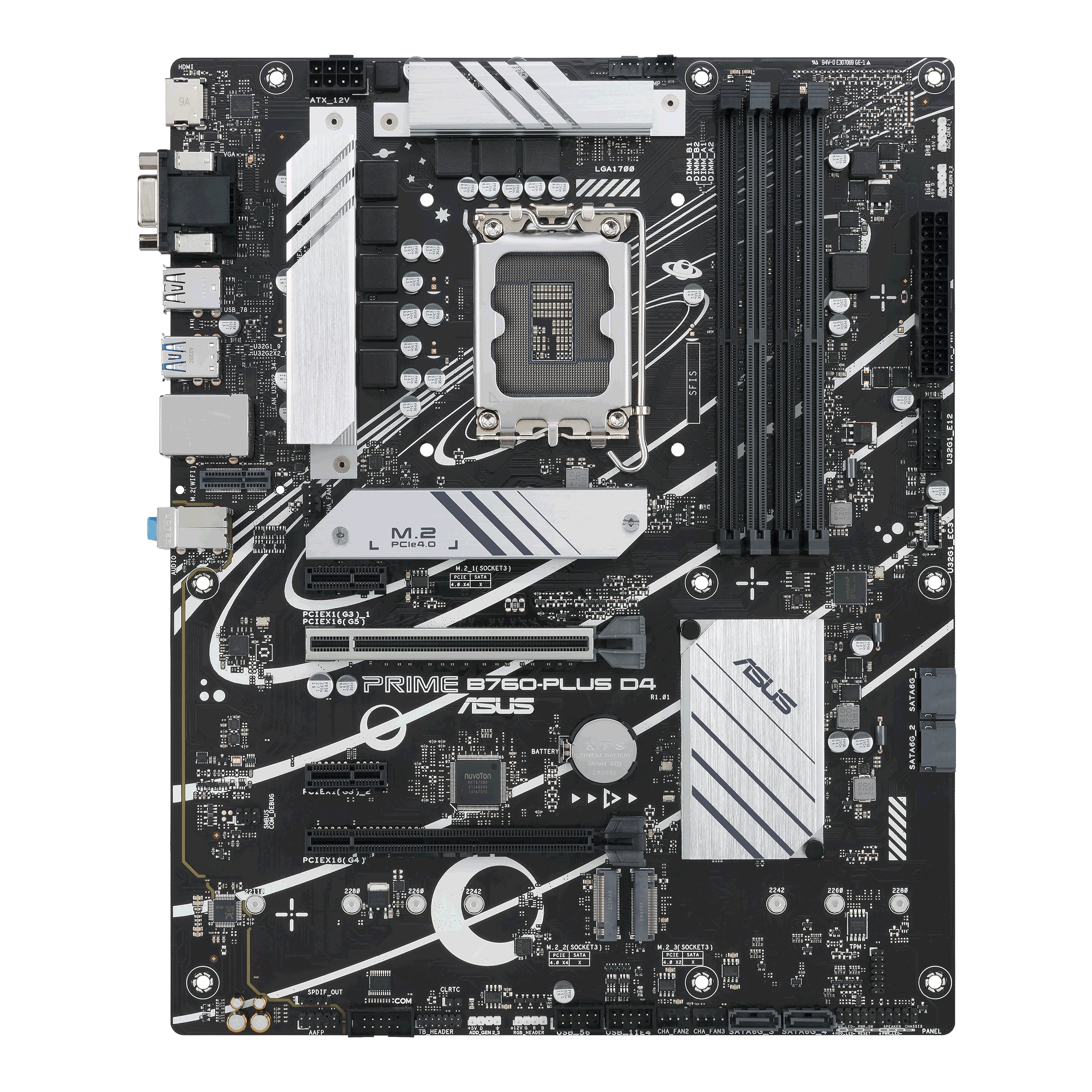 Материнская плата Socket1700 ASUS "PRIME B760-PLUS D4"
