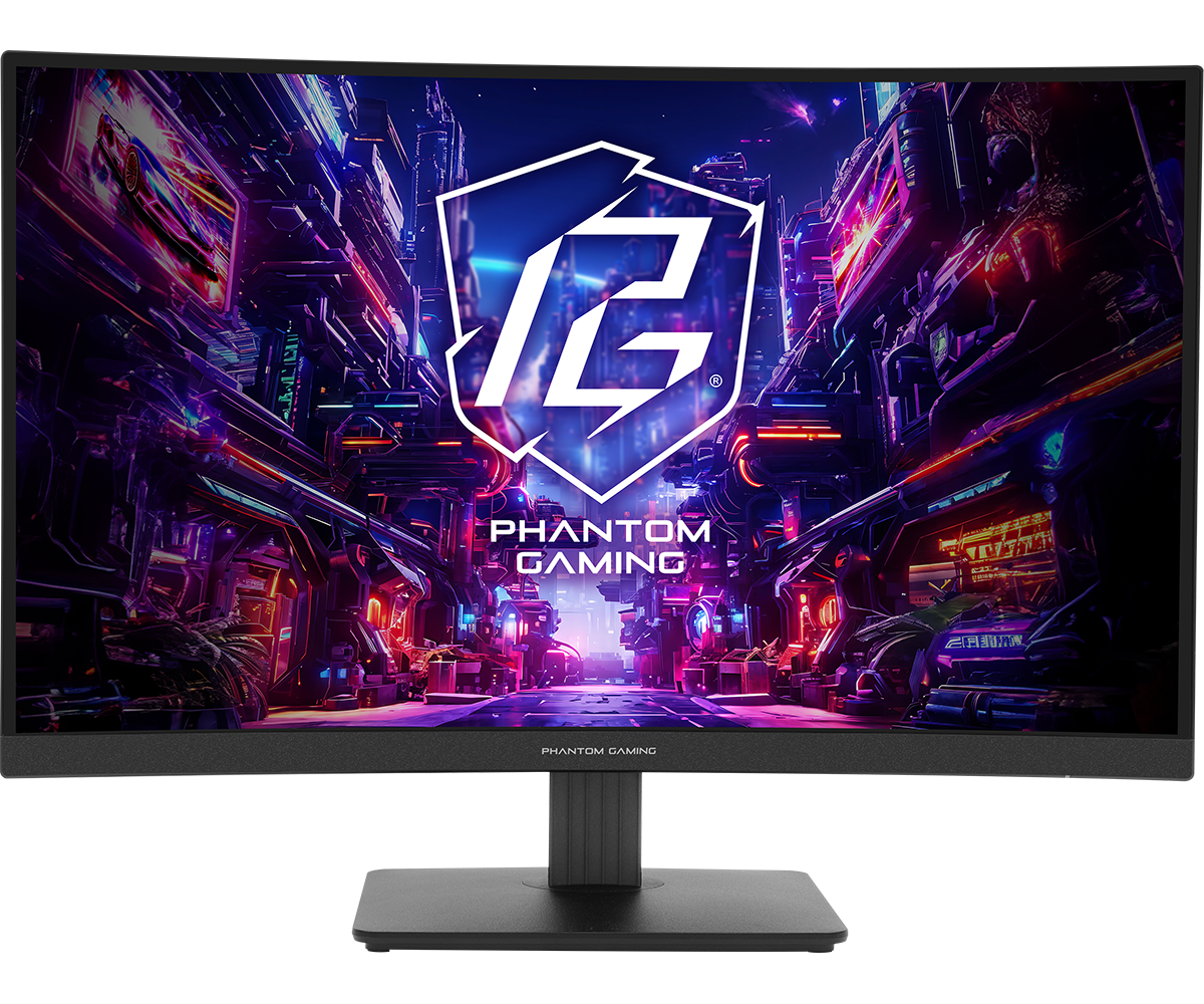 Монитор 27.0" ASRock "Phantom Gaming PG27QRT1B" 2560x1440, VA, черный
