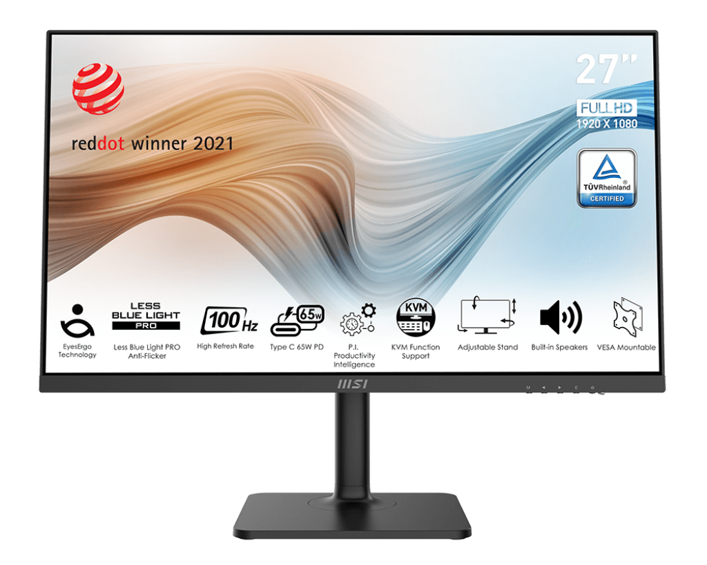 Монитор 27.0" MSI "Modern MD272XP" 9S6-3PB19H-232, 1920x1080, IPS, черный