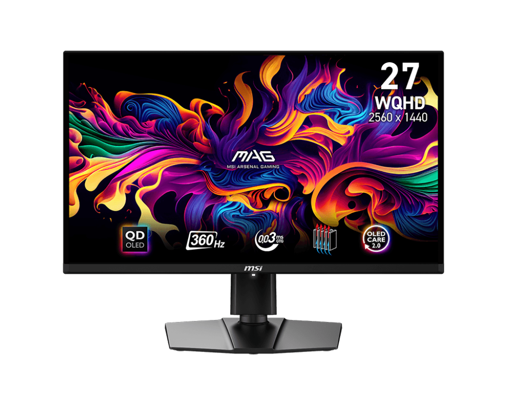 Монитор 26.5" MSI "MAG 271QPX QD-OLED" 9S6-3CD89T-019, 2560x1440, QD-OLED, черный