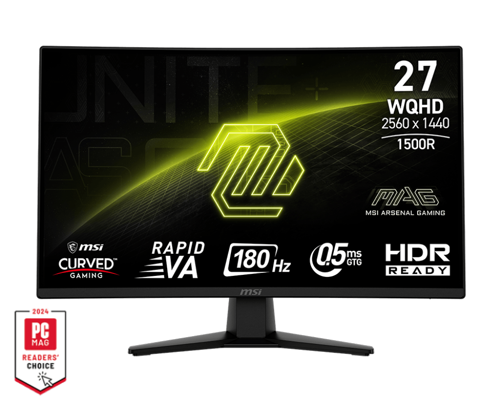 Монитор 27.0" MSI "MAG 274CQF" 9S6-3CE31T-015, 2560x1440, VA, черный