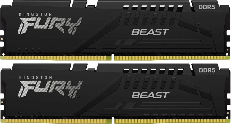 Модуль оперативной памяти 2x32ГБ DDR5 SDRAM Kingston "FURY Beast" KF552C36BBEK2-64