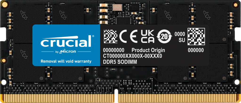 Модуль оперативной памяти SO-DIMM 16ГБ DDR5 SDRAM Crucial "CT16G56C46S5"
