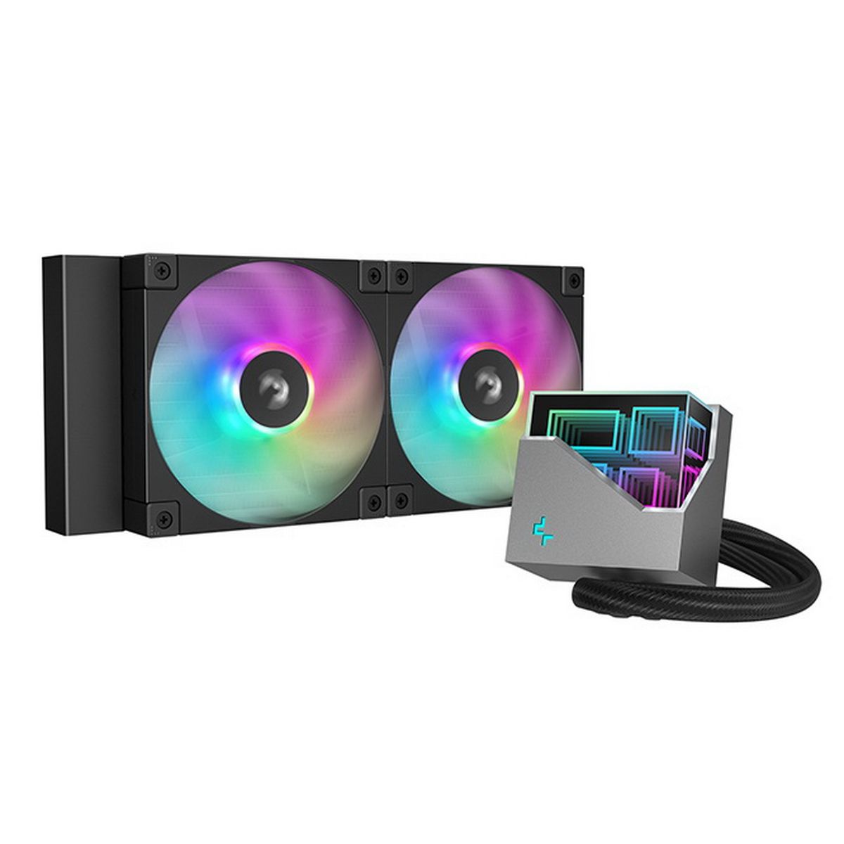 Система водяного охлаждения для Socket1700/1851/AM4/AM5 Deepcool "LT240 ARGB" R-LT240-BKAMNC-G-1, подсветка