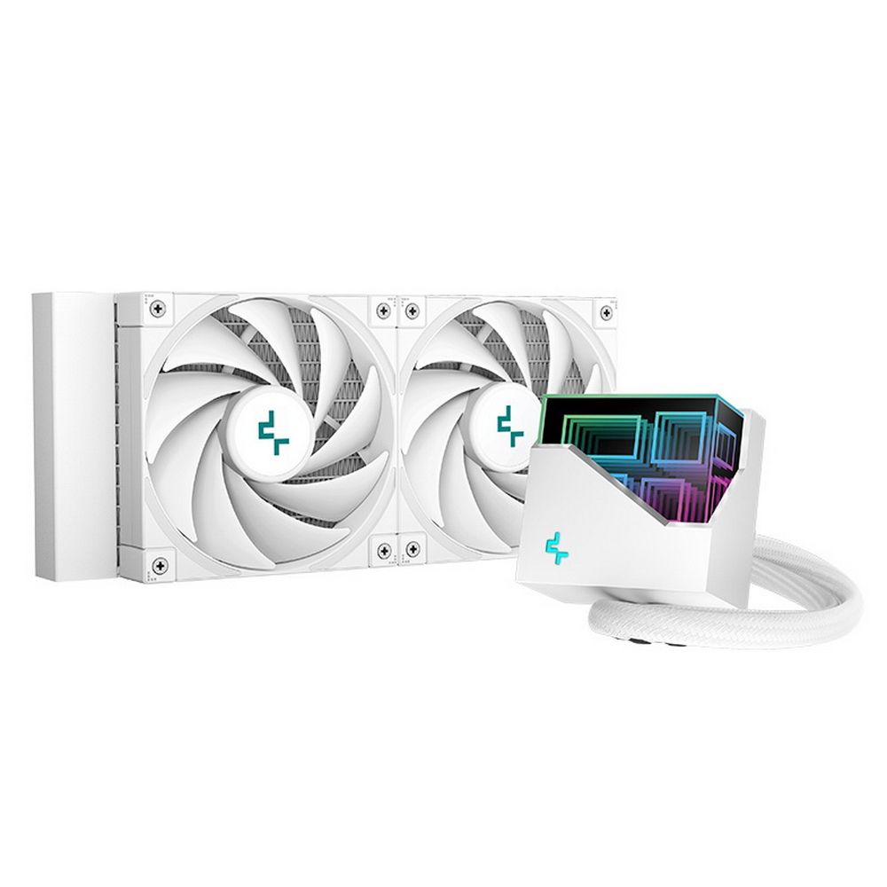 Система водяного охлаждения для Socket1700/1851/AM4/AM5 Deepcool "LT520 WH" R-LT520-WHAMNF-G-1