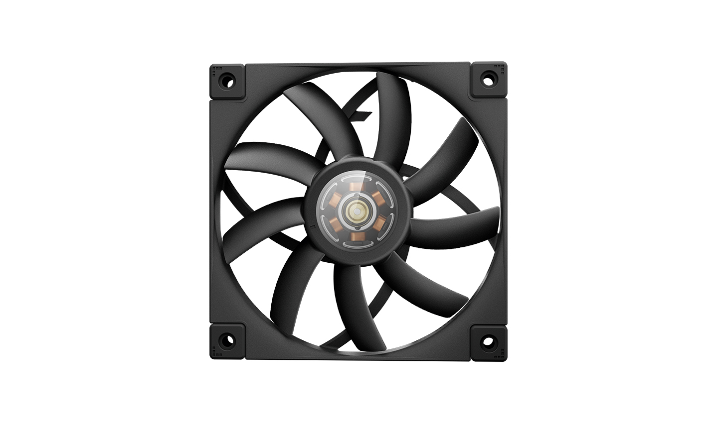 Вентилятор Deepcool "FT12 SLIM" R-FT12SLIM-BKWPN1-G, d120мм, 500-1850об./мин., подсветка