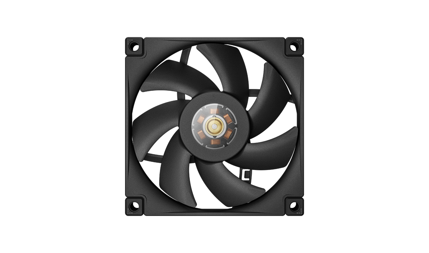 Вентилятор Deepcool "FT9 SLIM" R-FT9SLIM-BKWPN1-G, d92мм, 500-2950об./мин., подсветка