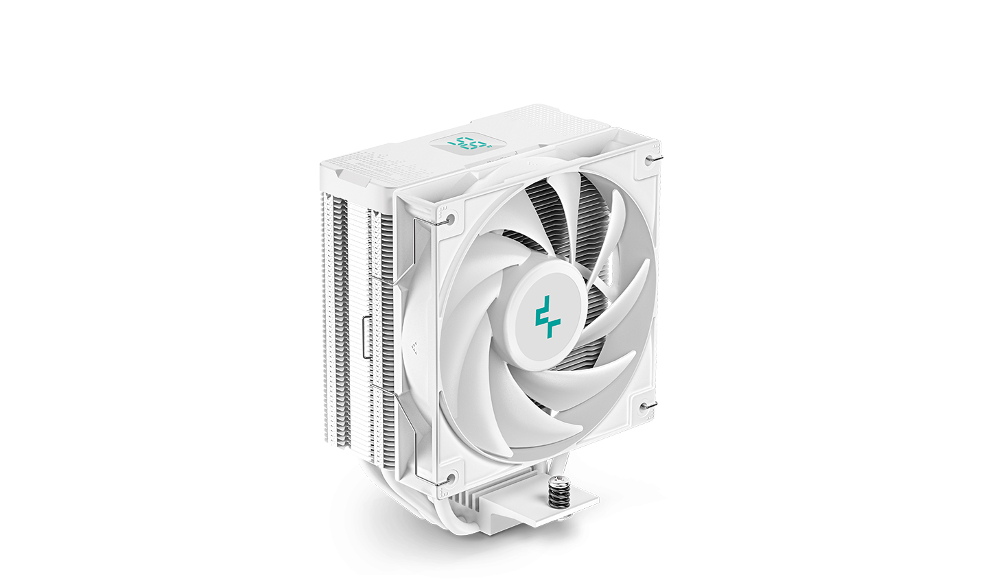 Кулер для процессора Socket115x/1200/1700/1851/AM4/AM5 Deepcool "AG400 DIGITAL WH" R-AG400-WHNDMN-G-1, дисплей