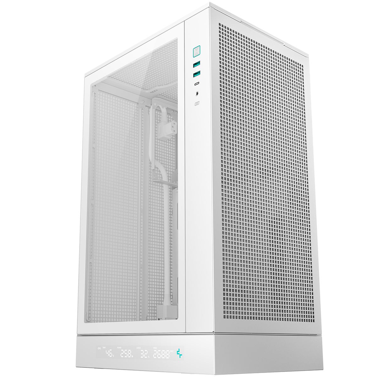 Корпус Minitower Deepcool "CH270 DIGITAL WH" R-CH270-WHNDM0-G-1, mATX, белый