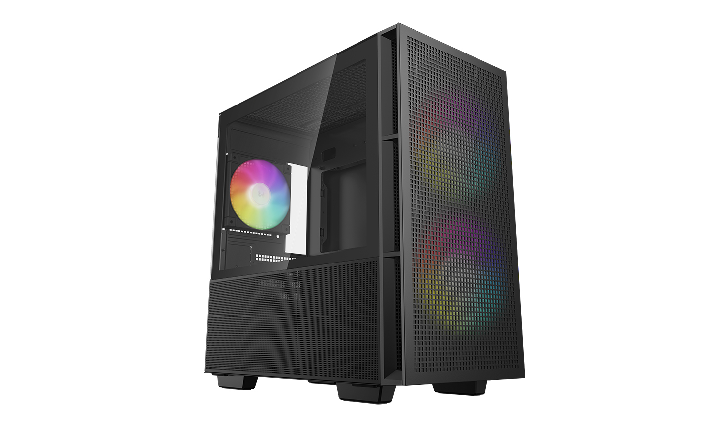 Корпус Minitower Deepcool "CH360" R-CH360-BKAPE3-G-1, mATX, черный