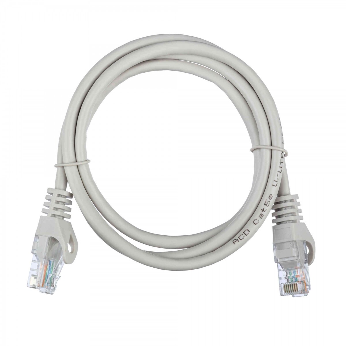 Патч-корд UTP 5e кат. ACD "ACD-LPU5E-10A" с разъемами RJ-45, серый