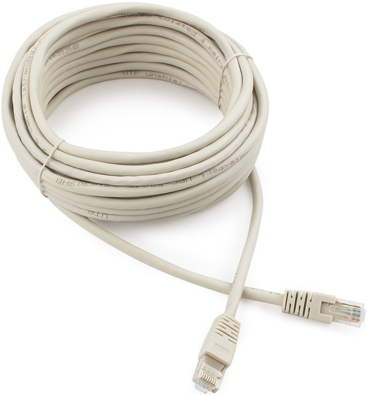Патч-корд UTP 5e кат. Cablexpert "PP10-5M" с разъемами RJ-45, медь, серый