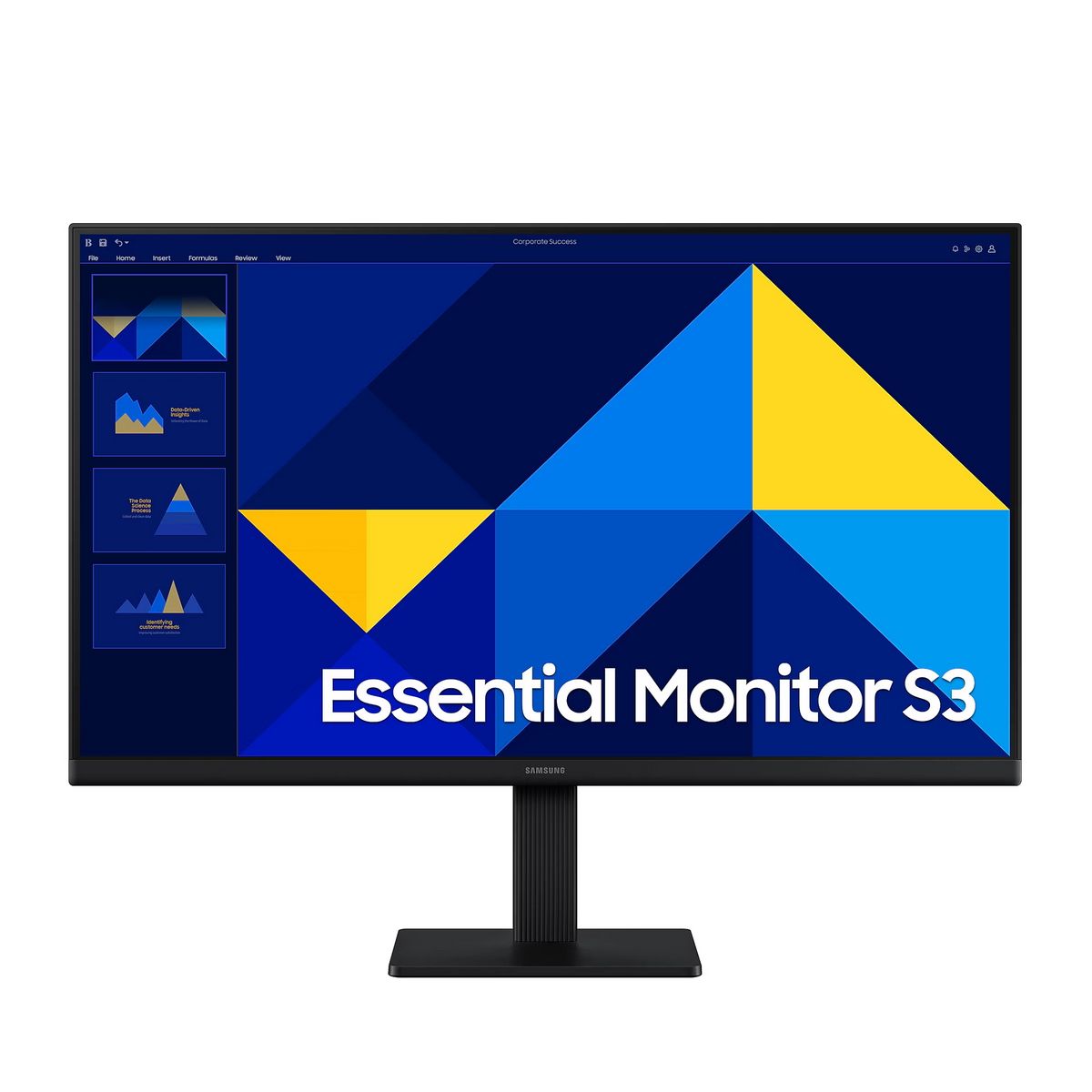 Монитор 24.0" Samsung "Essential S3 S30GD FHD" LS24D300GAIXCI 1920x1080, IPS, черный