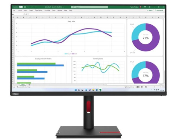 Монитор 31.5" Lenovo "ThinkVision T32H-30" 63D3GAT1EU 2560x1440, IPS, черный