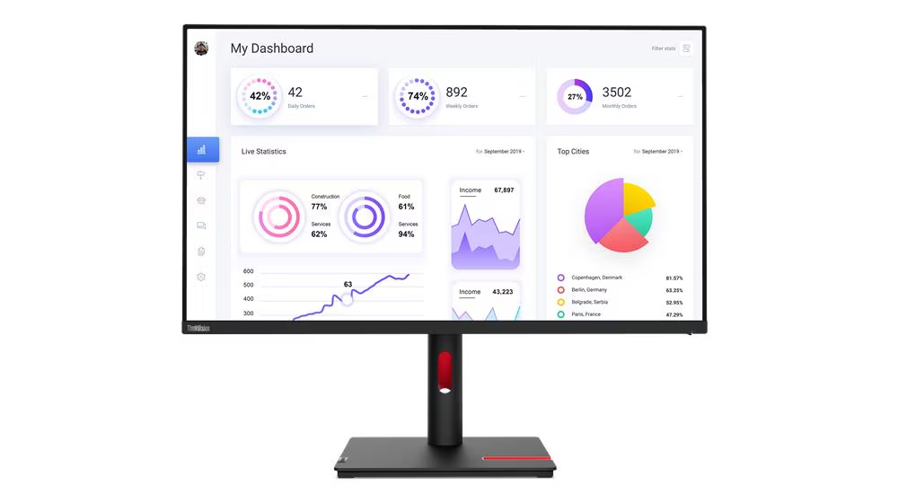 Монитор 31.5" Lenovo "ThinkVision T32p-30" 63D2GCR1CS 3840x2160, IPS, черный