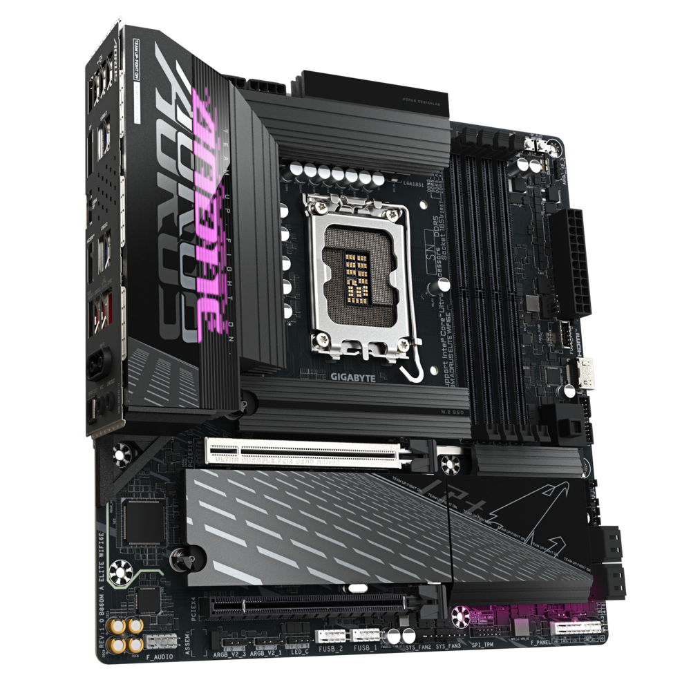 Материнская плата Socket1851 GIGABYTE "B860M AORUS ELITE WIFI6E"