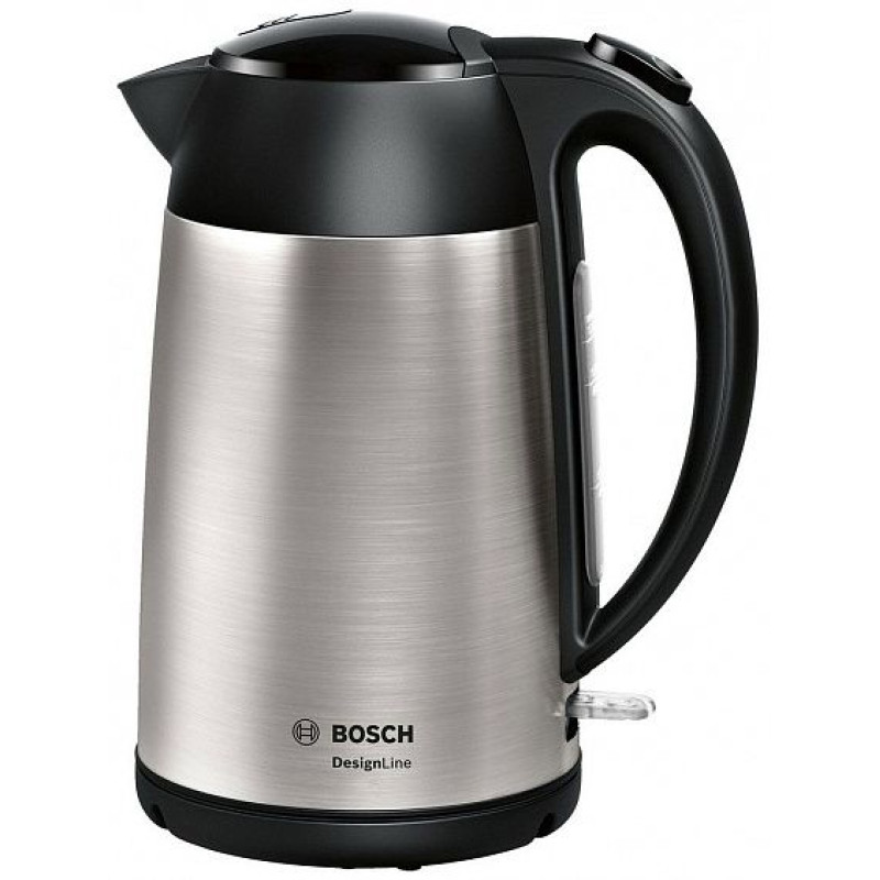Чайник Bosch "TWK3P420", электрический, серебристо-черный